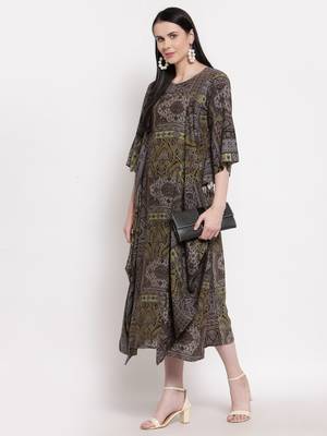Black printed rayon ethnic-kurtis 5