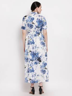 Blue printed rayon ethnic-kurtis 2
