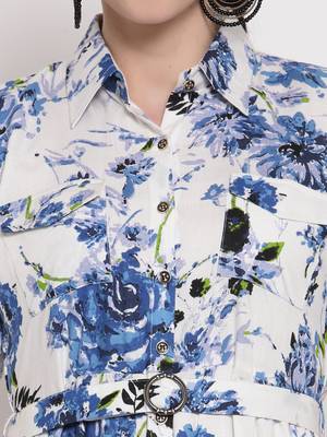 Blue printed rayon ethnic-kurtis 3
