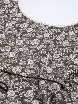 Coffee printed cotton ethnic-kurtis 3