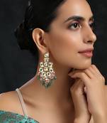 Green earrings