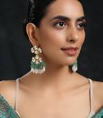 Green earrings