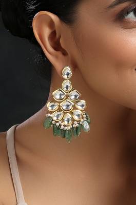 Green earrings 2