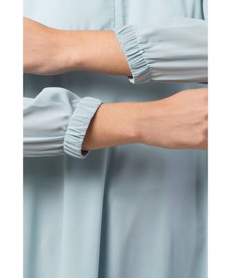 Sky Blue Abaya With Umbrella Flare 8