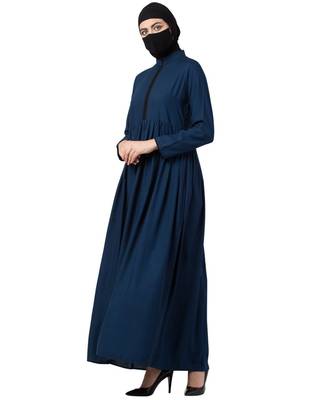 Elegant and Modest Blue Dress 4