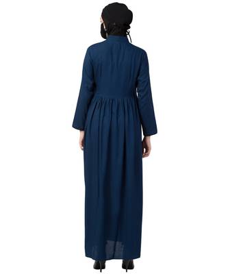 Elegant and Modest Blue Dress 9