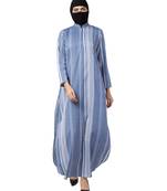 Blue Tunic Style Long Dress
