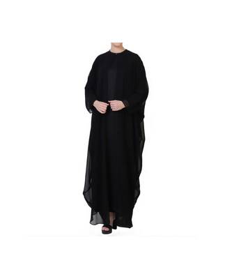 Black three piece Abaya Set 1