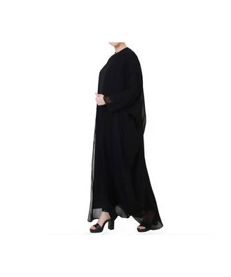 Black three piece Abaya Set 3