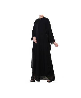 Black three piece Abaya Set 4