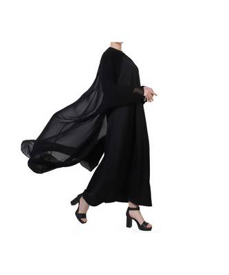 Black three piece Abaya Set 6