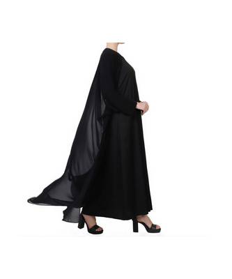 Black three piece Abaya Set 7