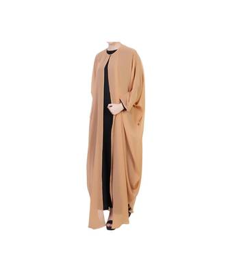 Beige three piece Abaya Set 2