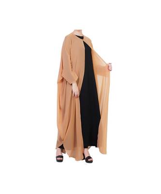 Beige three piece Abaya Set 5