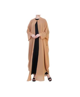 Beige three piece Abaya Set 6