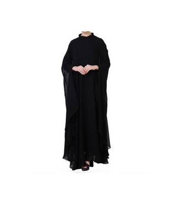 Black three piece Abaya Set 1