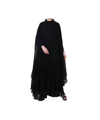 Black three piece Abaya Set 2