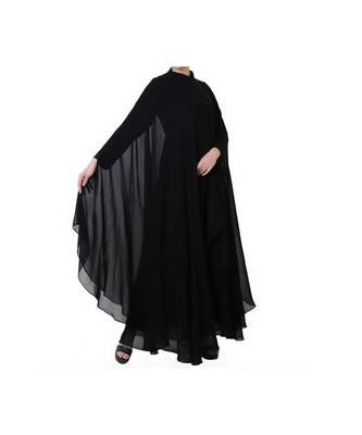 Black three piece Abaya Set 3