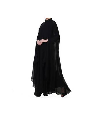 Black three piece Abaya Set 4