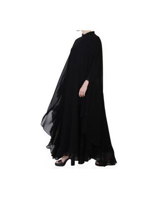 Black three piece Abaya Set 7