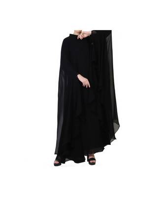 Black three piece Abaya Set 8