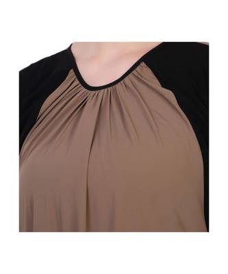Modest Dress In Dual Color 4