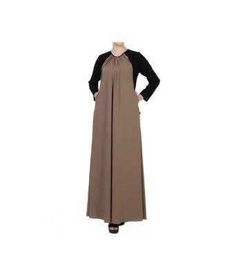 Modest Dress In Dual Color 5