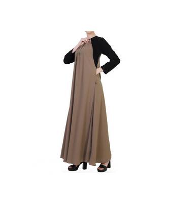 Modest Dress In Dual Color 7