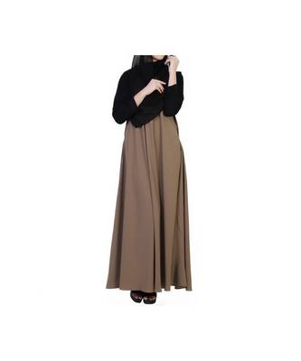 Modest Dress In Dual Color 9
