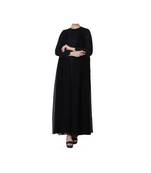 Black Occasion Wear Gown In Abaya Fit