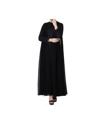 Black Occasion Wear Gown In Abaya Fit 2