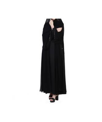 Black Occasion Wear Gown In Abaya Fit 10
