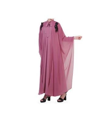 Pink Occasion Wear Gown In Abaya Fit 4