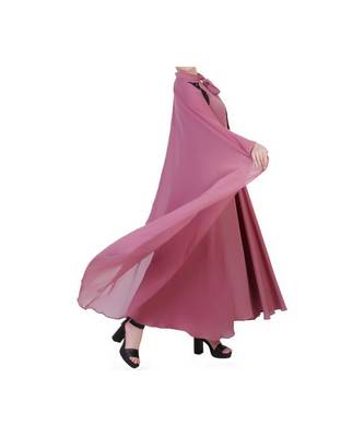Pink Occasion Wear Gown In Abaya Fit 8