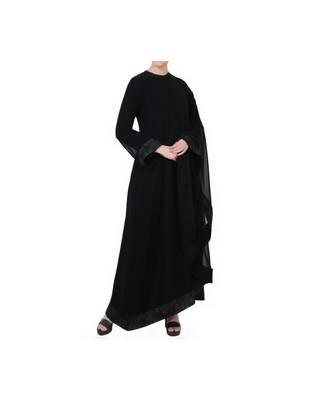 Black Occasion Wear Dress In Abaya Fit 2