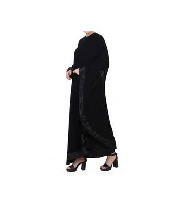 Black Occasion Wear Dress In Abaya Fit 3