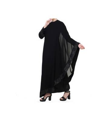 Black Occasion Wear Dress In Abaya Fit 4