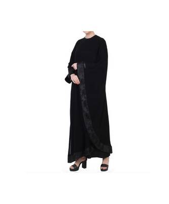Black Occasion Wear Dress In Abaya Fit 6