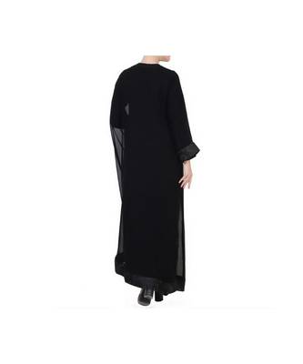Black Occasion Wear Dress In Abaya Fit 7