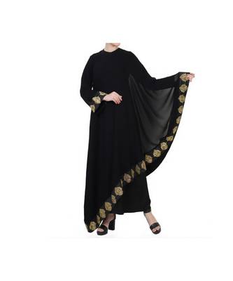 Black Occasion Wear Dress In Abaya Fit 1