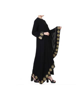 Black Occasion Wear Dress In Abaya Fit 5
