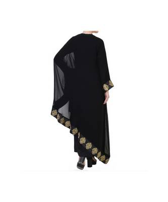 Black Occasion Wear Dress In Abaya Fit 6