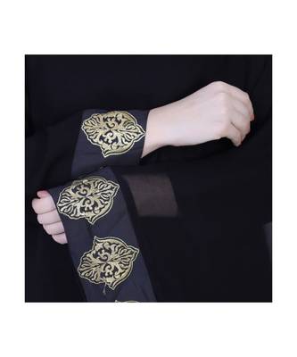 Black Occasion Wear Dress In Abaya Fit 7