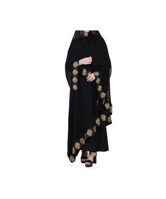 Black Occasion Wear Dress In Abaya Fit 9