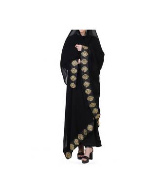 Black Occasion Wear Dress In Abaya Fit 10