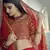 Red Zari embroidered georgette semi stitched lehenga