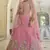 Deep Puce pink Dori Work & Sequins embroidered net Semi Stitched Party wear Lehenga Choli
