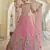 Deep Puce pink Dori Work & Sequins embroidered net Semi Stitched Party wear Lehenga Choli