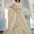 Dutch Cream thread embroidered with foil mirror worked organza semi stitched lehenga