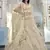 Dutch Cream thread embroidered with foil mirror worked organza semi stitched lehenga